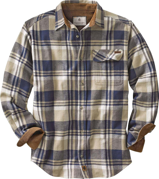 HOTLegendary Whitetails Mens Long Sleeve Button Down 100% Cotton Flannel Shirt
