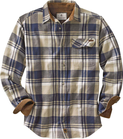 HOTLegendary Whitetails Mens Long Sleeve Button Down 100% Cotton Flannel Shirt