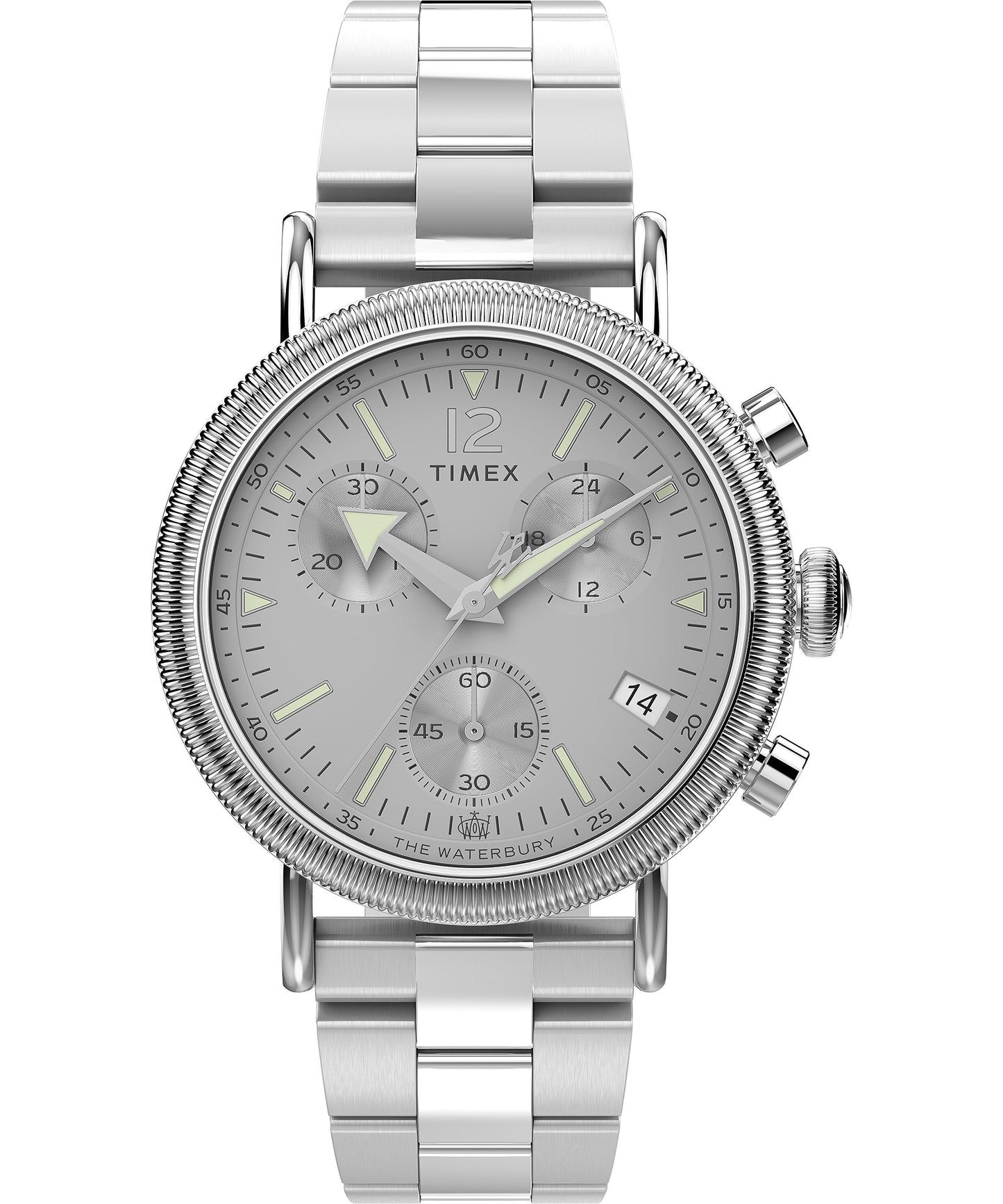 HOTTimex Waterbury 39mm Men’s Analog Watch | Durable Stainless Steel Case | Day and Date Window | Durable Design | 100M Water Resistance