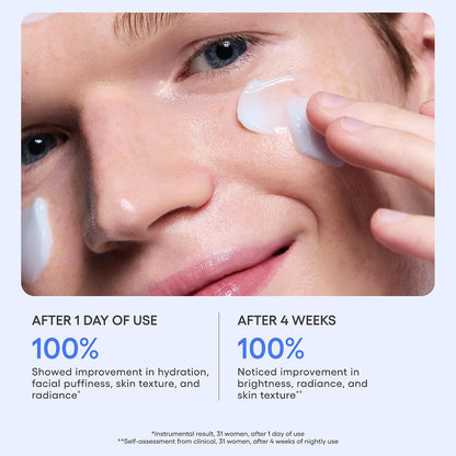 HOTWater Sleeping Mask: Hydrating Korean Overnight Face Mask with Hyaluronic Acid Blend & Niacinamide, for Deep Hydration, Glowing Skin & Barrier Support | Korean Skin Care