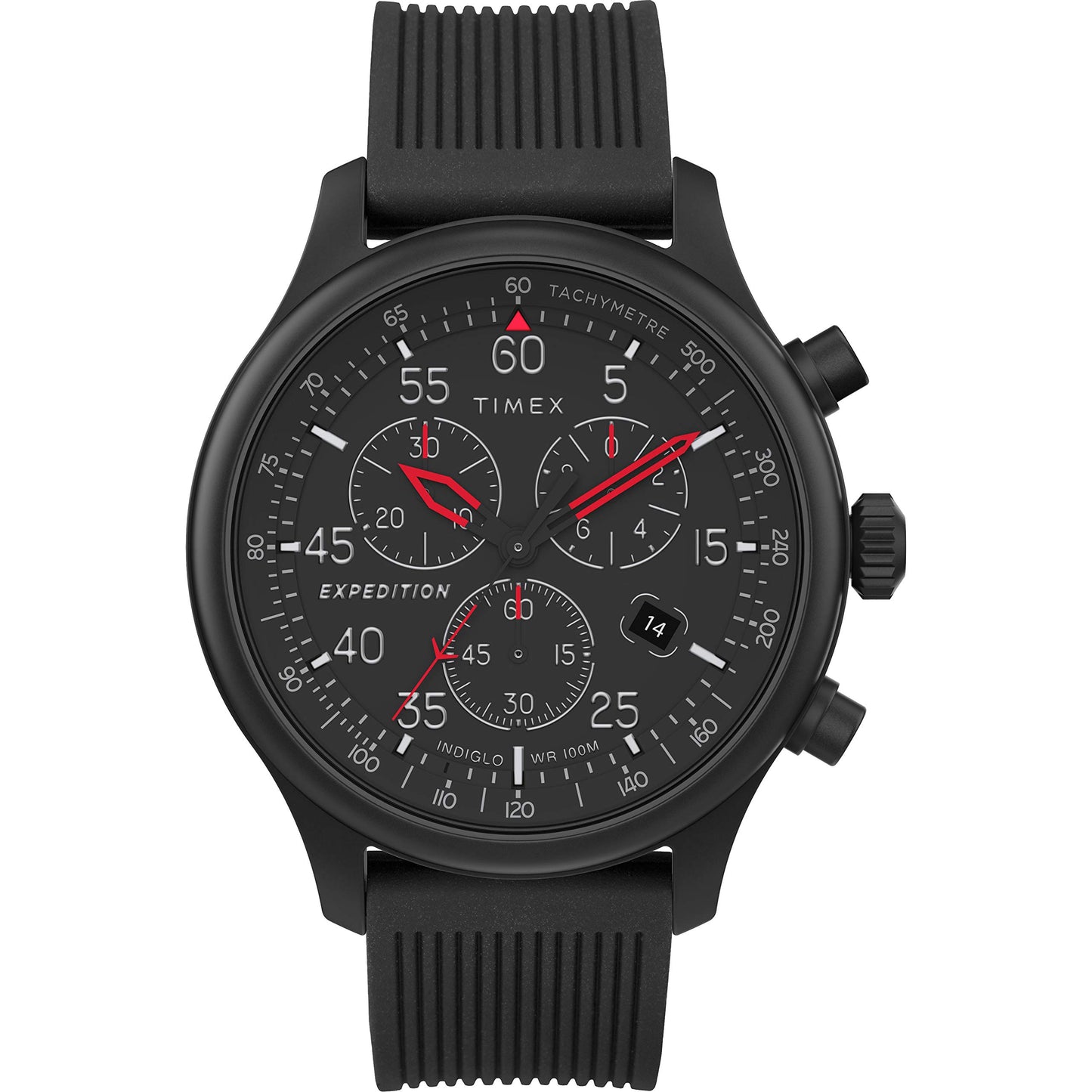 HOTTimex Expedition Field Chronograph 43mm Men’s Analog Watch | INDIGLO Backlight | Durable Comfortable Adjustable Strap | Rugged Outdoor Watch | 100M Water Resistance