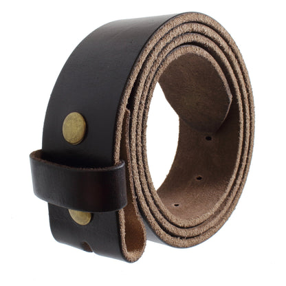 HOTGelante Genuine Full Grain Leather Belt Strap without Belt Buckle