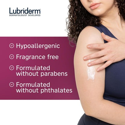 HOTLubriderm Advanced Therapy Body Lotion, Fragrance-Free Lotion for Extremely Dry Skin, Pro-Ceramide Hydration for Itchy, Dry, Sensitive Skin, Hand and Body Lotion, Non-Greasy, Hypoallergenic, 32 Fl Oz