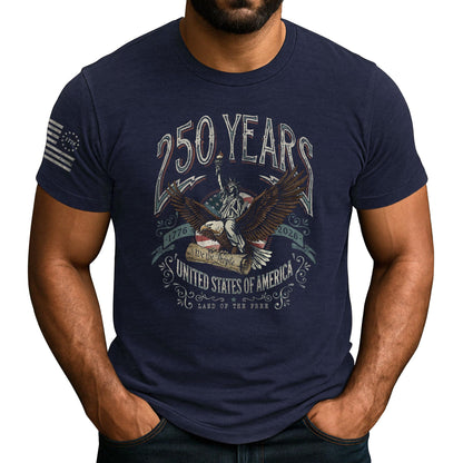 HOTPatriotic Shirts for Men, USA Eagle Graphic Shirts for Men | Mark 250 years of American spirit with these unique commemorative tees, designed for bold style and lasting comfort