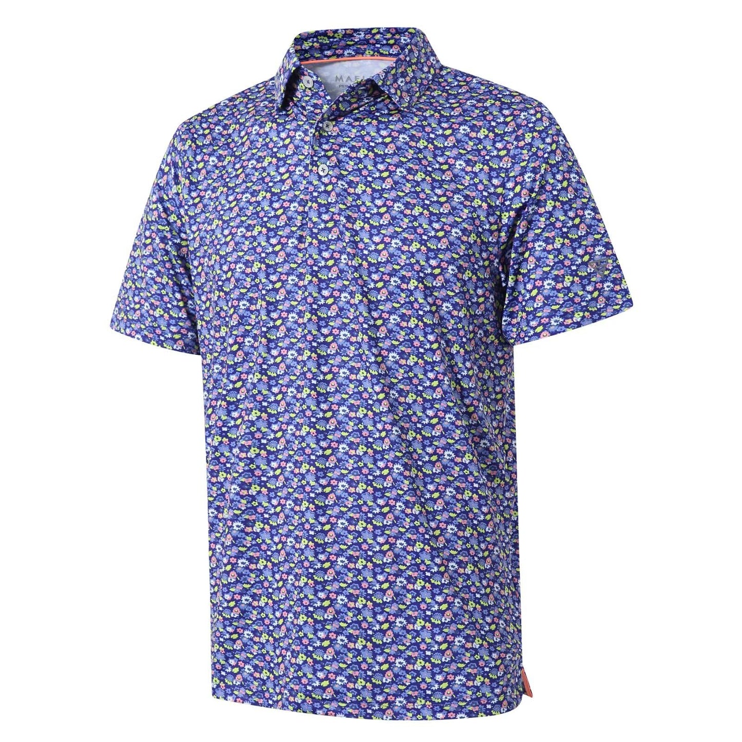 HOTGolf Shirts for Men Dry Fit Short Sleeve Print Performance Moisture Wicking Polo Shirt