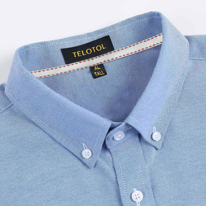 HOTMen's Oxford Dress Shirt Short Sleeve Button Down Shirts Business Casual with Chest Pocket for Gifts