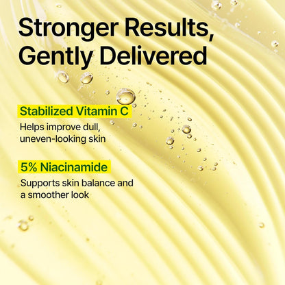 HOTGOODAL Vitamin C Brightening Serum ALPHA | 5% Niacinamide & Exosome for Dark Spot Care | Gentle Daily Facial Serum for Radiant Glow Skin | Green Tangerine | Korean Skincare | 1.01 fl oz (30ml)