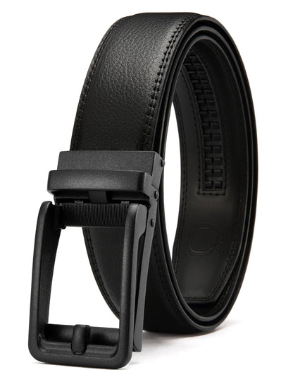 HOTCHAOREN Click Belts for Men - Mens Ratchet Belt 1 3/8" for Dress Pants - Perfect Companion to Men's Oxfords