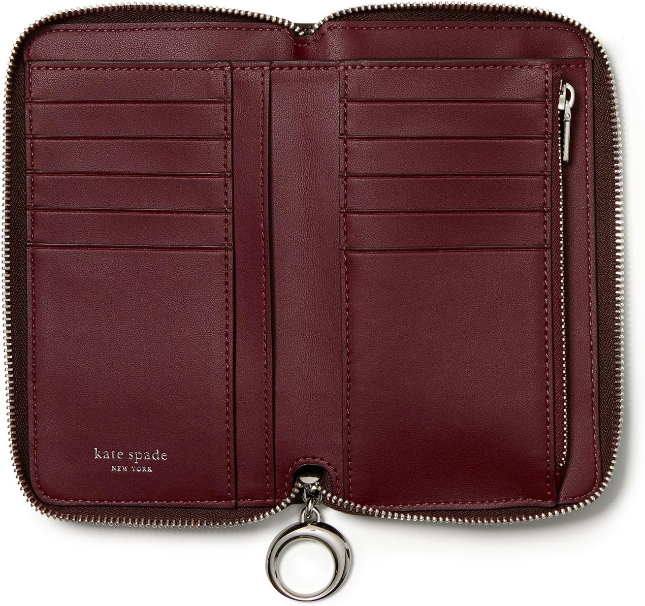 HOTkate spade new york Halo Glazed Leather Medium Zip Around Wallet