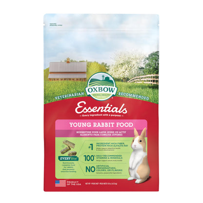 HOTOxbow Essentials Adult Rabbit Food, Timothy Hay Rabbit Pellets, USA, 5 lb
