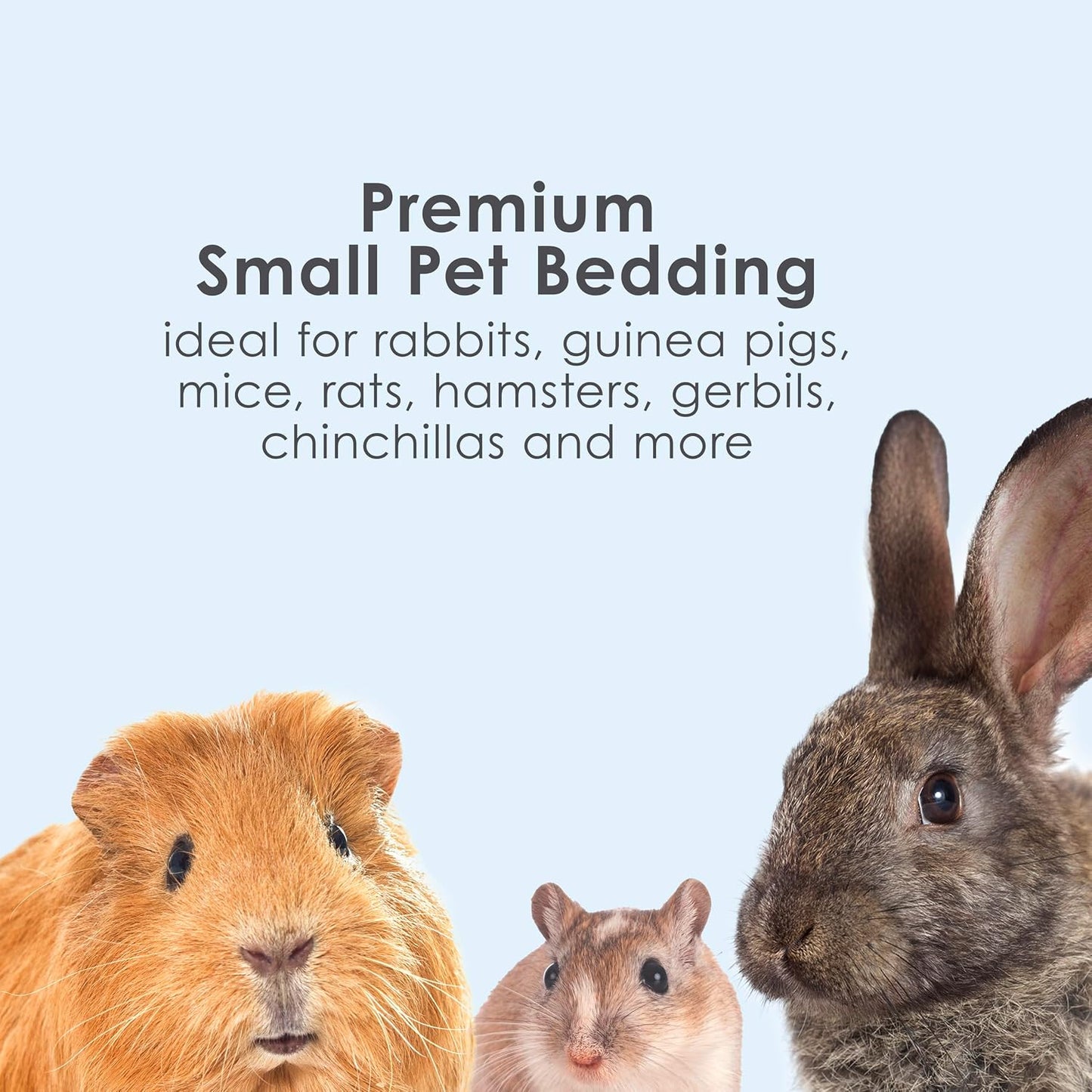 HOTKaytee Clean & Cozy White Paper Bedding, Made for Small Animals, 49.2 Liters