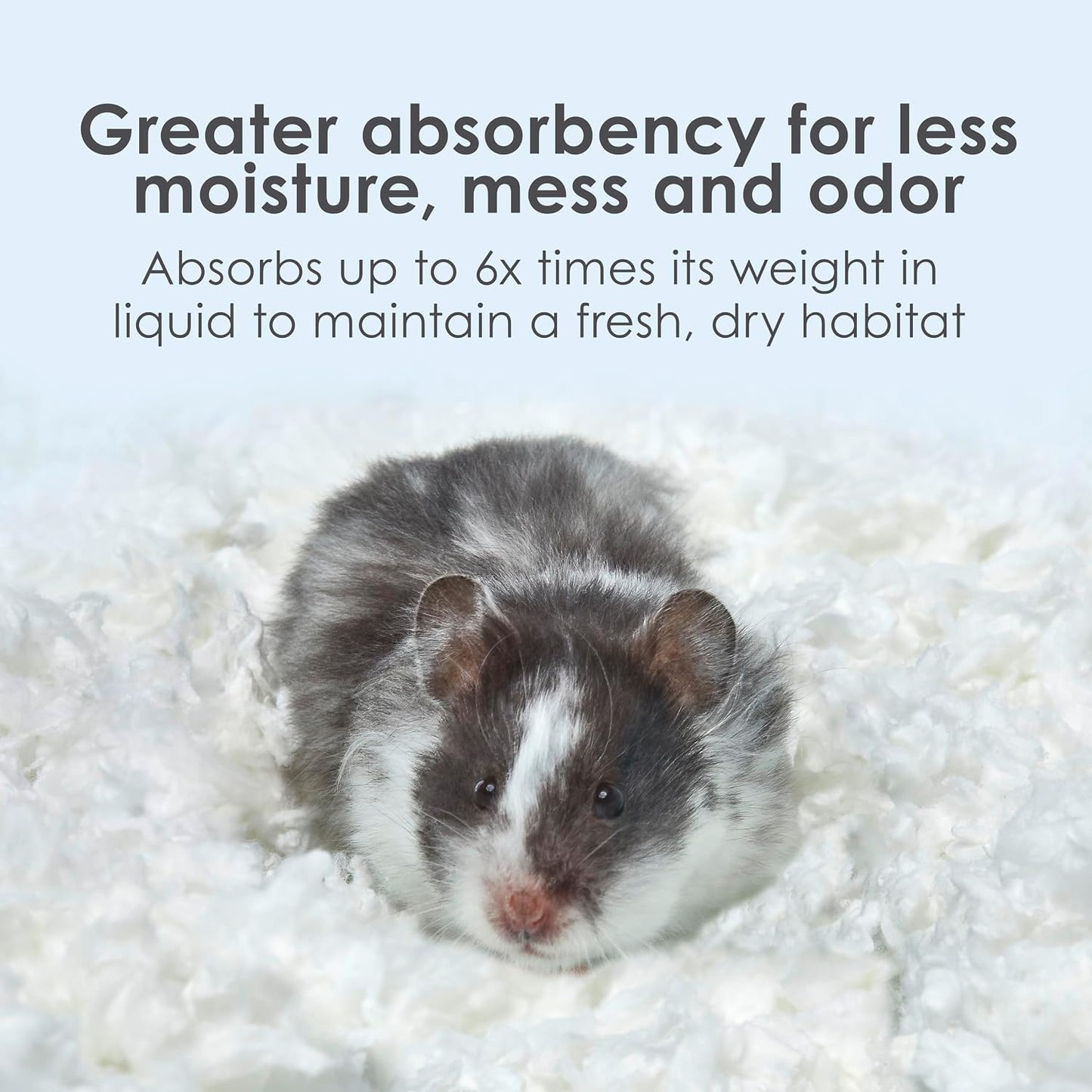 HOTKaytee Clean & Cozy White Paper Bedding, Made for Small Animals, 49.2 Liters