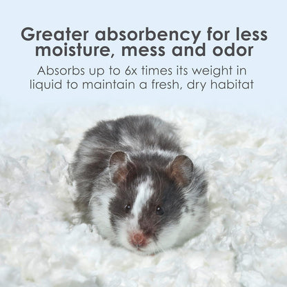 HOTKaytee Clean & Cozy White Paper Bedding, Made for Small Animals, 49.2 Liters