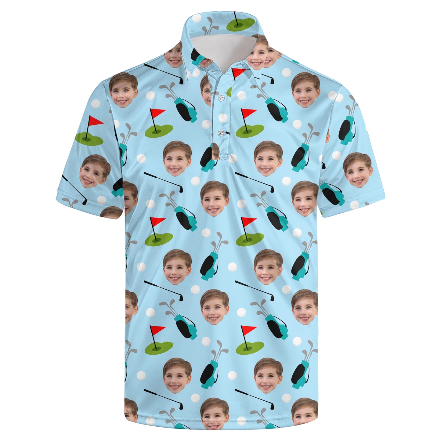 HOTGolf Polo Shirts for Men Funny Print Quick Dry Short Sleeve Performance Golf Shirts Moisture Wicking Polo Shirts