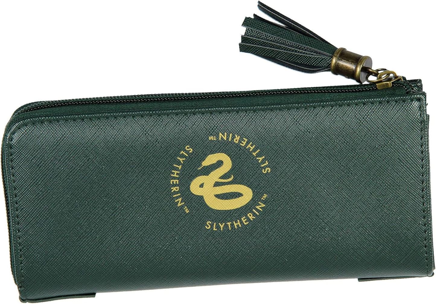 HOTBioworld Harry Potter Wallet Designer Hogwarts Slytherin House Zipper Clutch Faux Leather Wallet For Women
