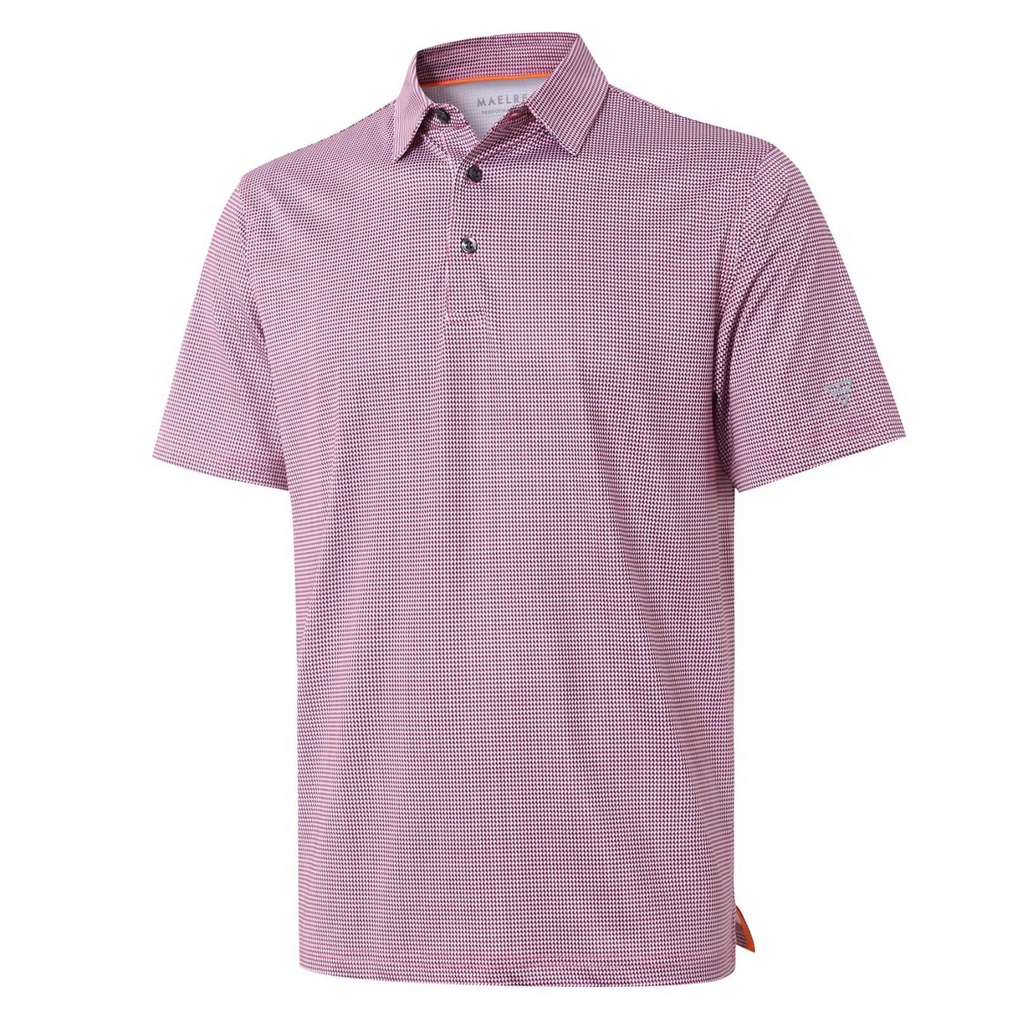 HOTGolf Shirts for Men Dry Fit Short Sleeve Print Performance Moisture Wicking Polo Shirt