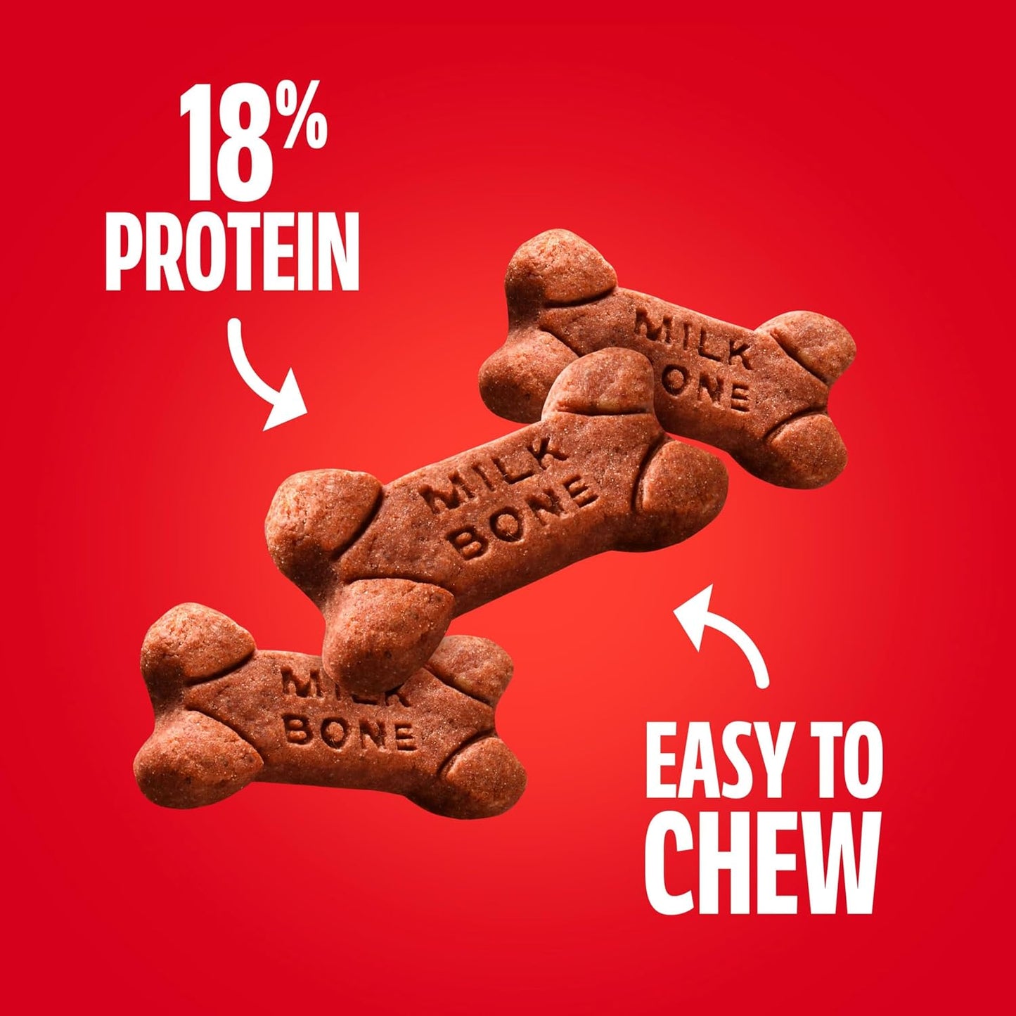 HOTMilk-Bone Soft & Chewy Dog Treats, Made with Real Beef & Filet Mignon, 25 Ounce Canister
