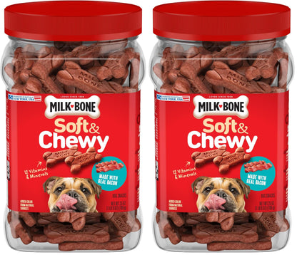HOTMilk-Bone Soft & Chewy Mini's Dog Training Treats, 18 oz Canister | Made with real chicken breast, small dog treats for training and rewarding, 18% protein, fortified with vitamins and minerals