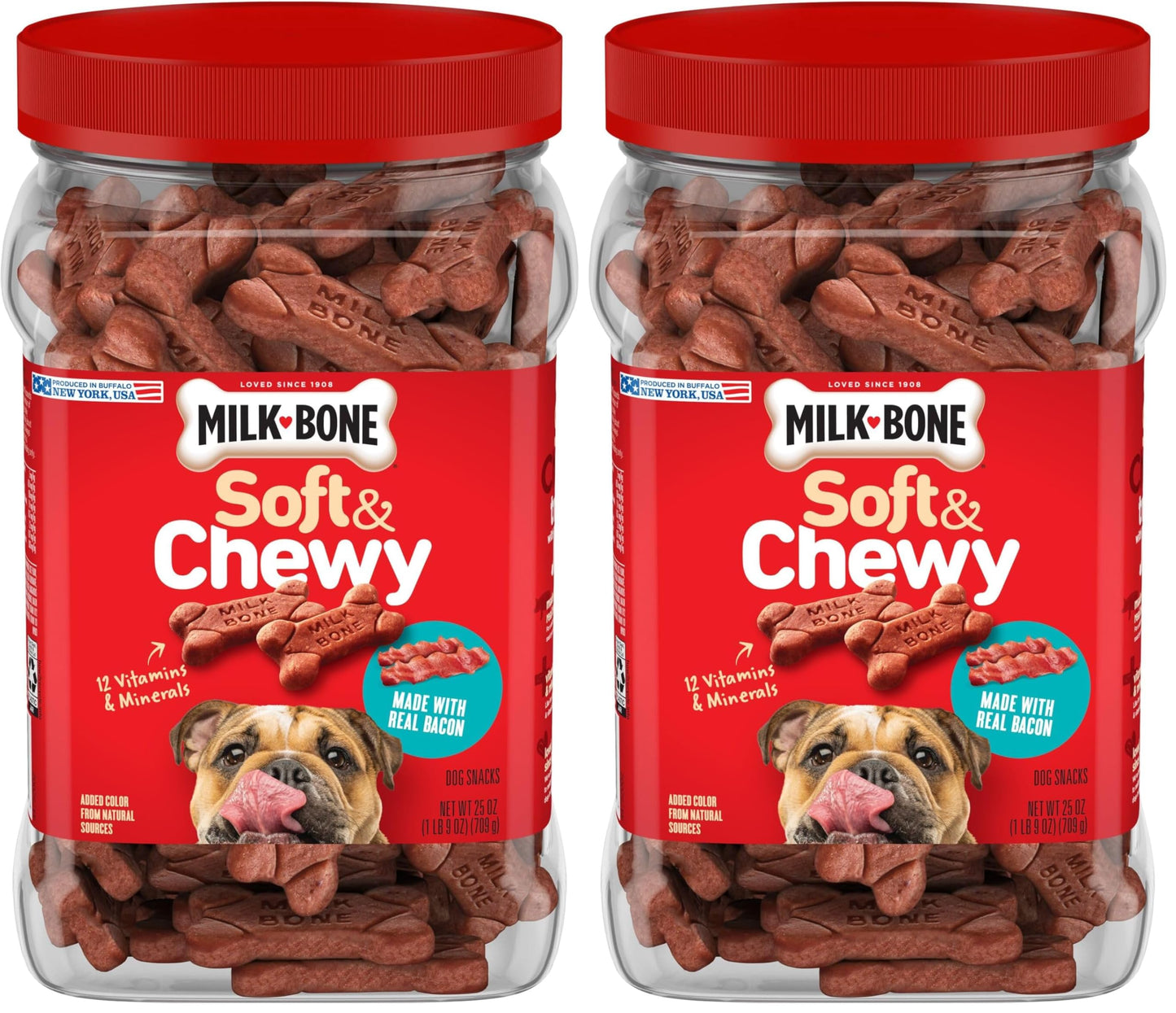 HOTMilk-Bone Soft & Chewy Dog Training Treats, 25 oz Canister | Made with real chicken breast, soft dog treats for training and rewarding, 18% protein, fortified with vitamins and minerals