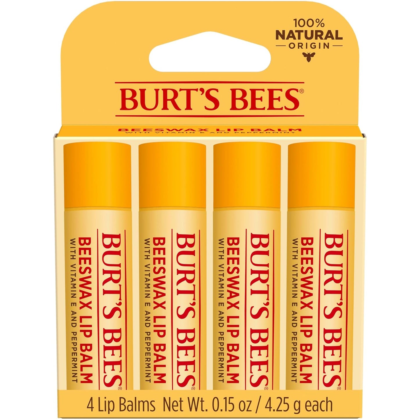 HOTBurt's Bees 100% Natural Moisturizing Lip Balm (Original Beeswax)