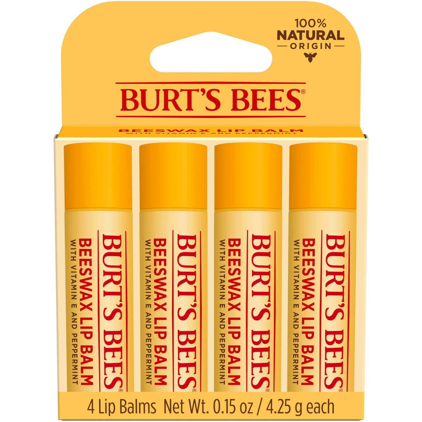 HOTBurt's Bees 100% Natural Moisturizing Lip Balm (Original Beeswax)