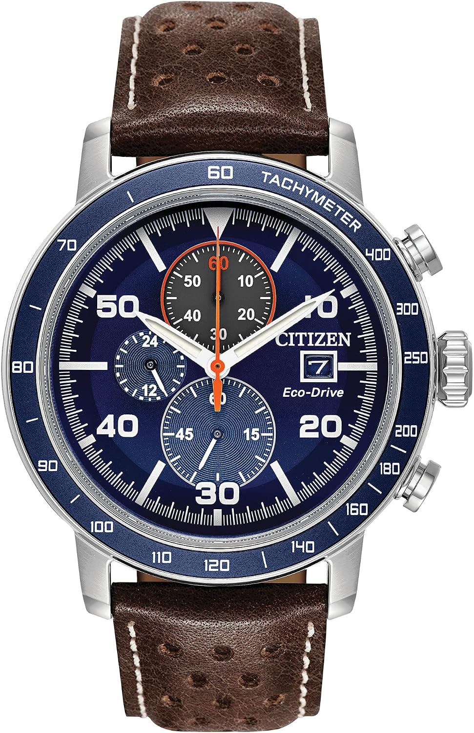 HOTCitizen Men's Eco-Drive Weekender Brycen Chronograph Watch in Stainless Steel