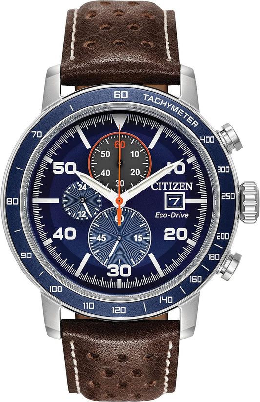 HOTCitizen Men's Eco-Drive Weekender Brycen Chronograph Watch in Stainless Steel