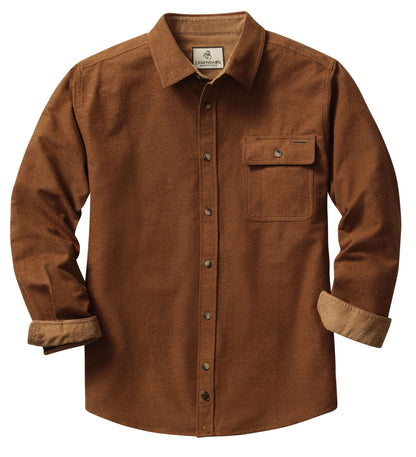 HOTLegendary Whitetails Mens Long Sleeve Button Down 100% Cotton Flannel Shirt