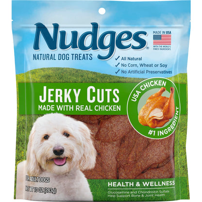 HOTBlue Buffalo Nudges Chicken Jerky Bites Natural Dog Treats, Tender & Meaty Dog Snacks, Healthy Reward or Training Treat, Made in the USA with Real Chicken, No Artificial Preservatives, 16 oz.