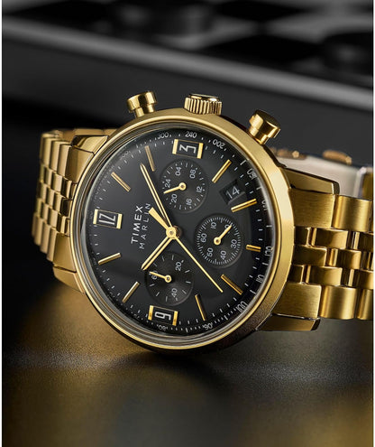 HOTTimex Marlin Chronograph Tachymeter 40mm Men’s Analog Watch | Retro Design | 50M Water Resistance
