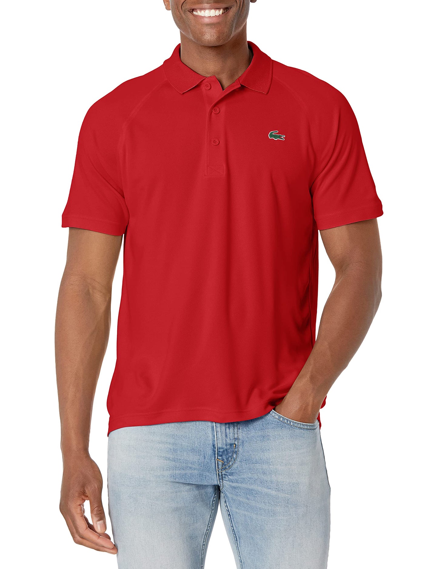 HOTLacoste Men's Regular Fit UV Protect Golf Polo Shirt