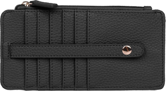 HOTJulia Buxton Vegan Leather Pik-Me-Up® Thin Card Holder Black