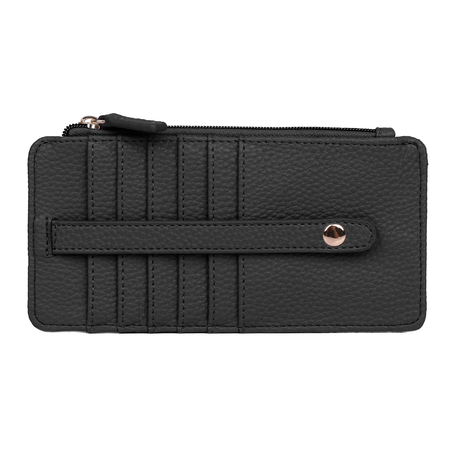 HOTJulia Buxton Vegan Leather Pik-Me-Up® Thin Card Holder Black