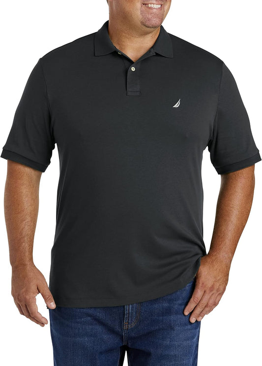 HOTNautica Men's Classic Fit Short Sleeve Dual Tipped Collar Polo Shirt