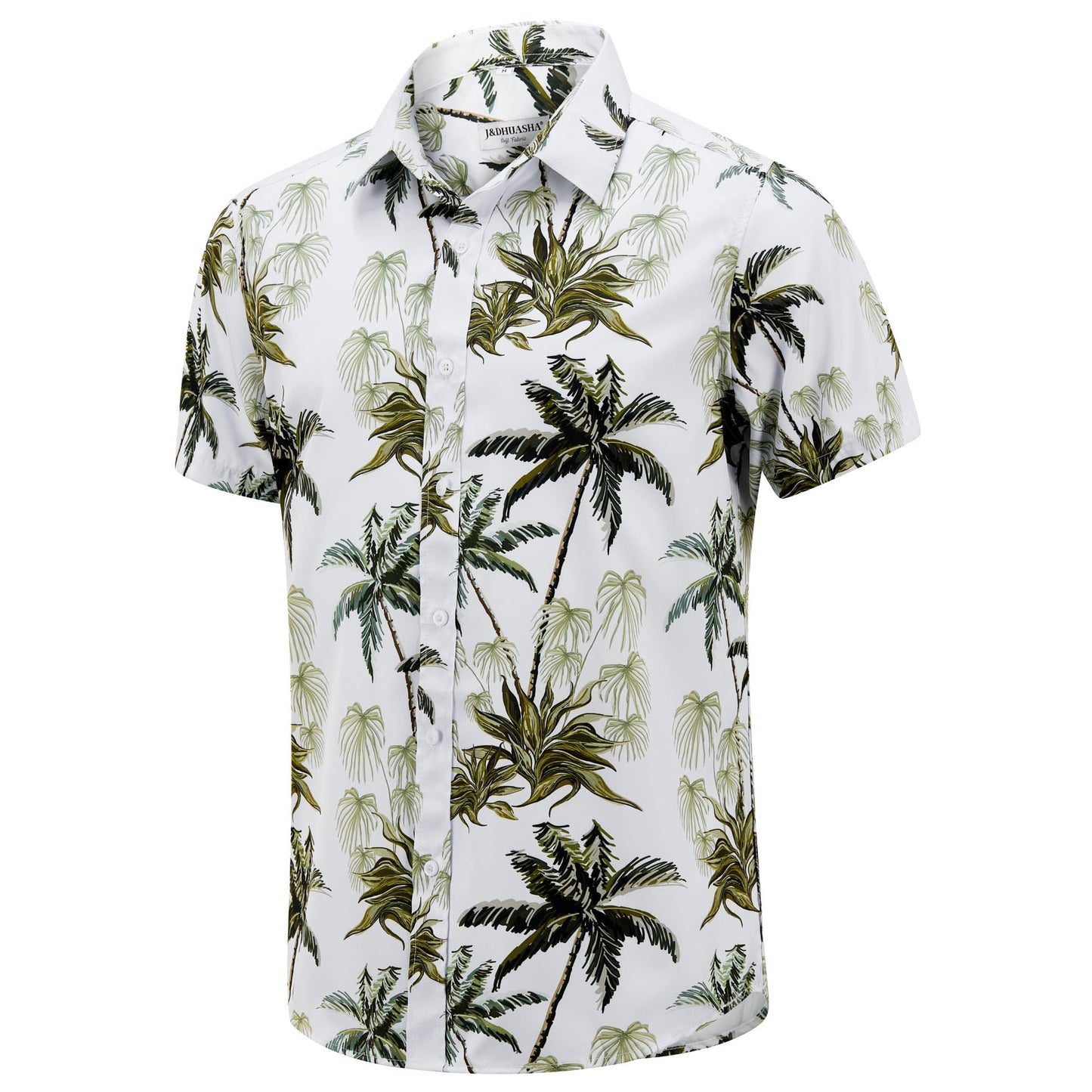 HOTJ&DHUASHA Men's Hawaiian Shirts Casual Button Down Short Sleeve Beach Tropical Aloha Shirt