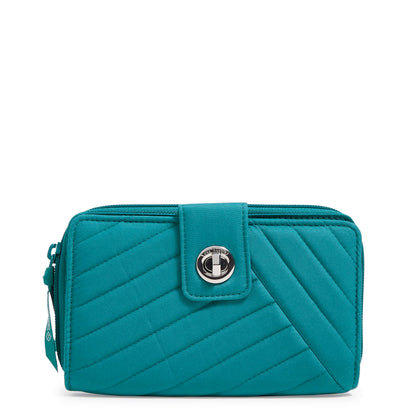 HOTCotton Turnlock Wallet With Rfid Protection