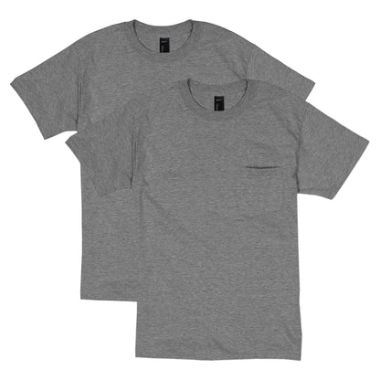 HOTHanes Men's Beefy-t Pocket, Heavyweight Cotton Pocket Tee for Men, Full-Cut T-Shirt, 1 Or 2 Pack