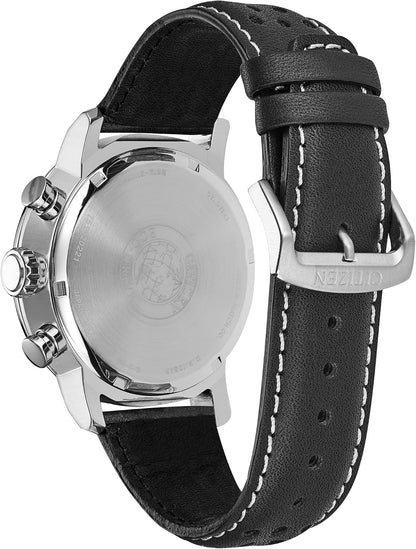 HOTCitizen Men's Eco-Drive Weekender Brycen Chronograph Watch in Stainless Steel