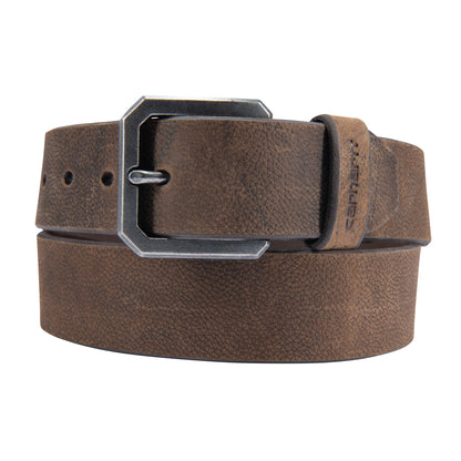 HOTCarhartt Men's Durable Full Grain Saddle Leather Classic Belts, W/Rugged Antique Nickel Hardware
