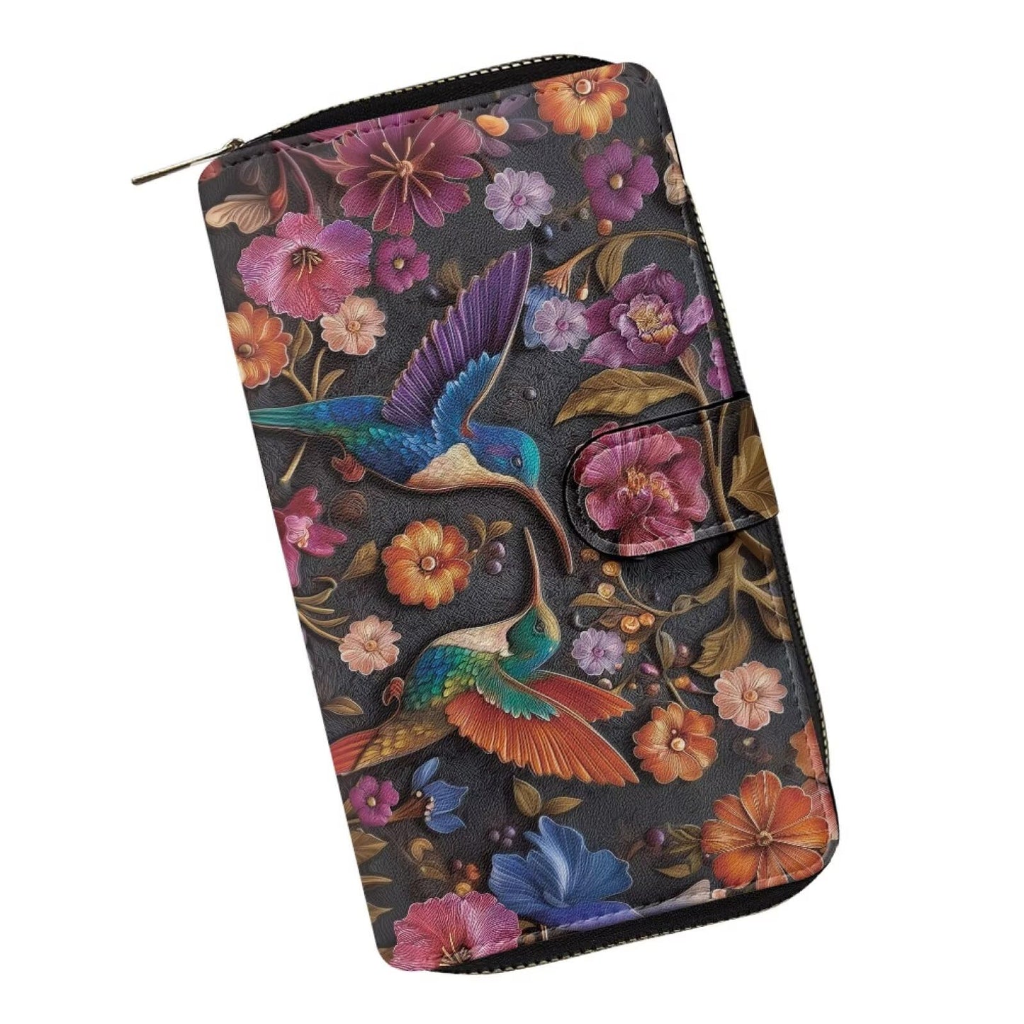HOTCOEQINE Animal Wallet, Cute Chicken Long Leather Money Bag, Handbag With Zipper for Coin Phone, Travel Handbag for Party