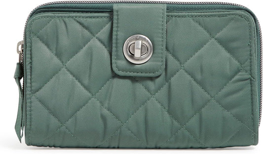 HOTVera Bradley Women's Performance Twill Turnlock Wallet With RFID Protection