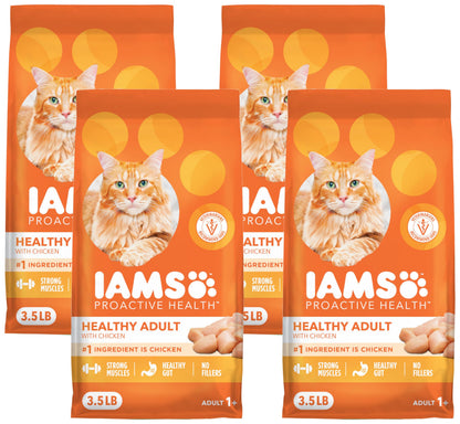 HOTIAMS Proactive Health Healthy Adult Dry Cat Food, Chicken, 7 lb | Veterinarian-recommended, Real chicken #1 ingredient, chicken & egg protein, wholesome grains for energy, supports muscles