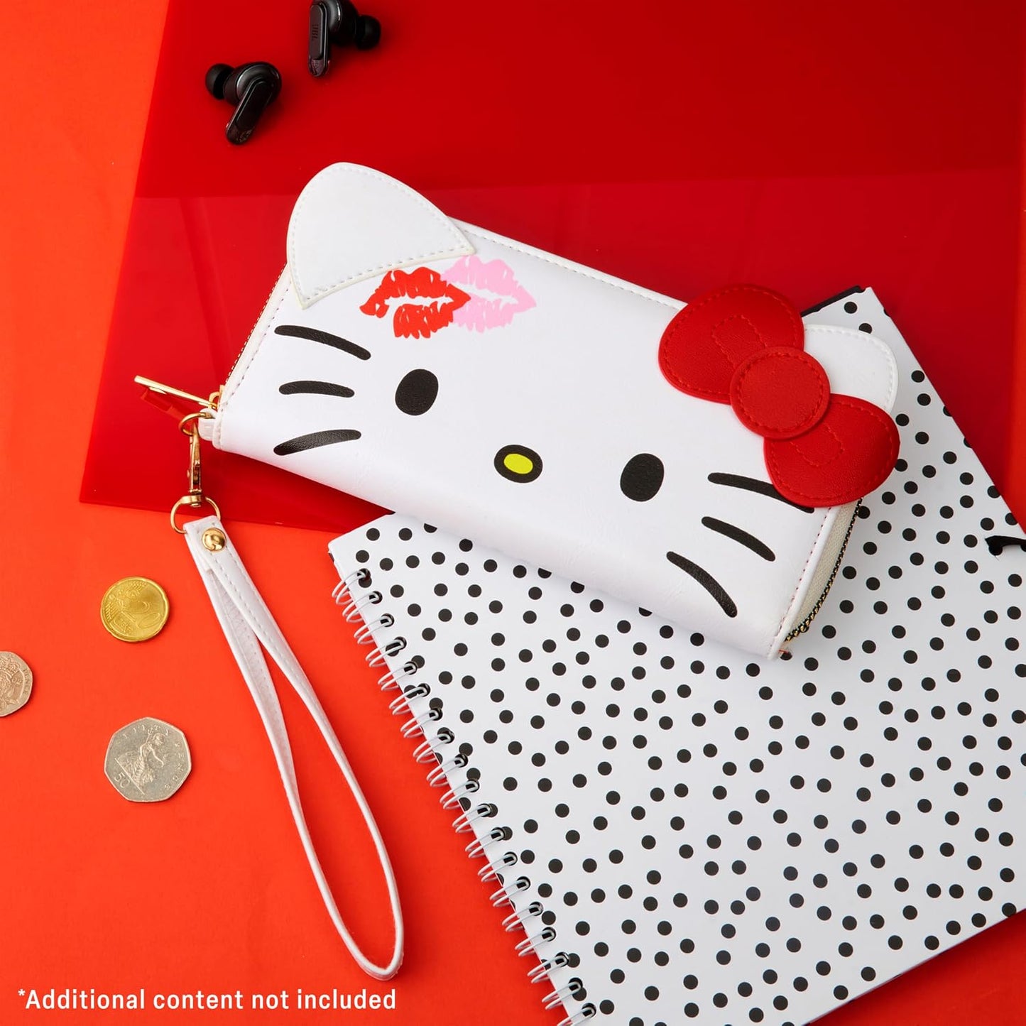 HOTHello Kitty Womens Wallet, Zip-Around Purse with Card Slots and Coin Pocket