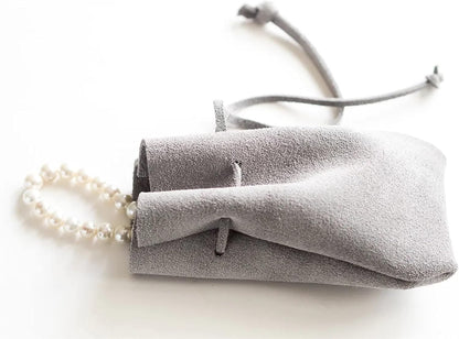 HOTCustom Jewelry Pouch, Suede Accessory Drawstring Bag, Jewellery Travel Case, Engagement Bands, Coin Purse, Wedding Party Gift for Bridesmaid