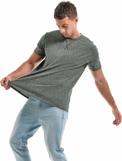 HOTKLIEGOU Men's T-Shirts - Premium Cotton Crew Neck Tees S - 4XL