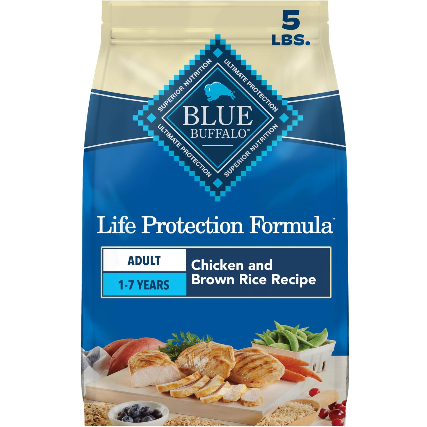 HOTBlue Buffalo Life Protection Formula Chicken Adult Dry Dog Food, 30 lb | Real Chicken #1 Ingredient, Supports Immunity with Antioxidant-Rich LifeSource Bits, Promotes Healthy Muscle Development