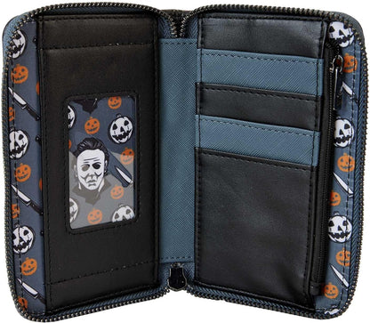 HOTHalloween Michael Myers Mask Cosplay Zip-Around Wallet
