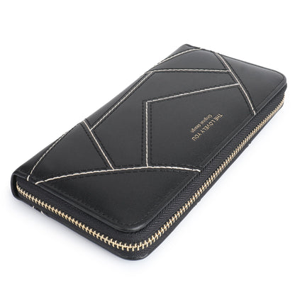 HOTLuxury Women Wallet With Cell Phone Pouch,Card Slots,Zip Pocket | Green Elegant Clutch Ladies Wallets,Soft PU Leather,Waterproof,Cards Organization For Women,Ladies,Daily,Travel