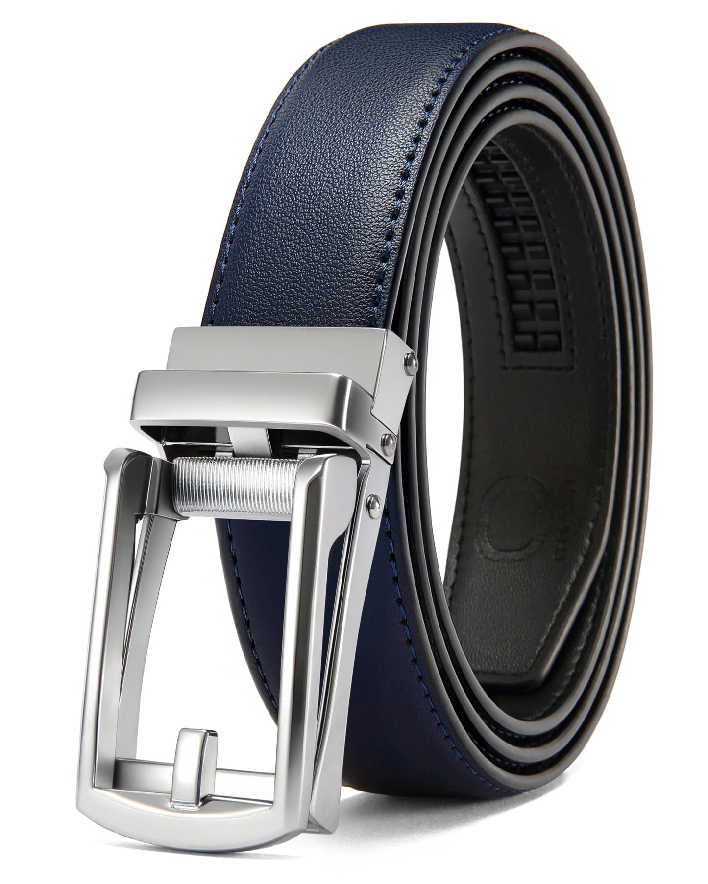 HOTCHAOREN Mens Dress Belt - Ratchet Belt Leather 1 1/4" Comfort Click - Perfect Companion to Mens Dress Shoes
