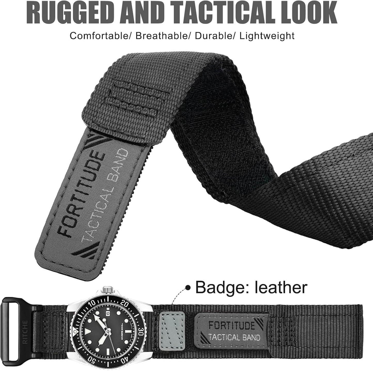 HOTRitche Christmas Gift Nylon Sport Watch Band for men women Quick Release 20MM 22MM Replacement Watch Strap Compatible with Timex Expedition watch Black/Navy Blue/Crimson Red/Pumpkin Orange/Army Green, White Elephant Gifts, Stocking Stuffers For Men